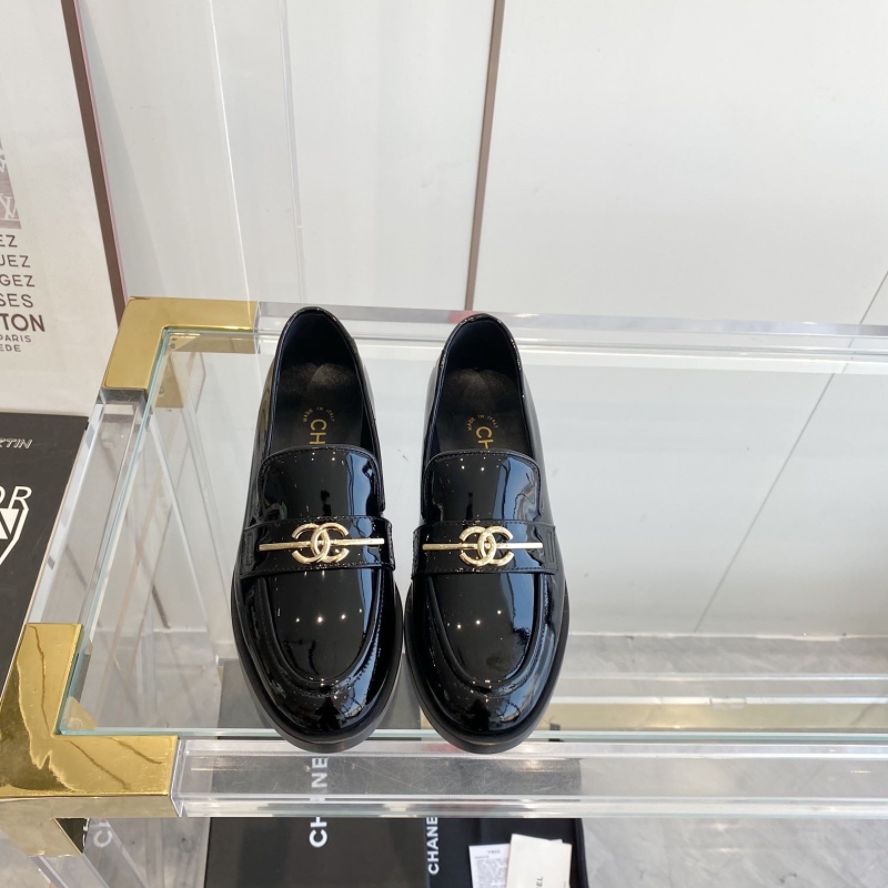 Ch*el leather shoes